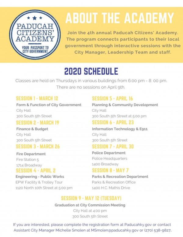 citizens academy flyer