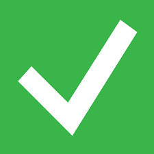 green checkmark